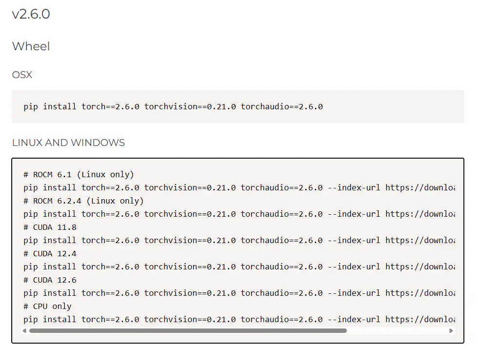 CUDAのバージョンとPyTorchのバージョンの対応