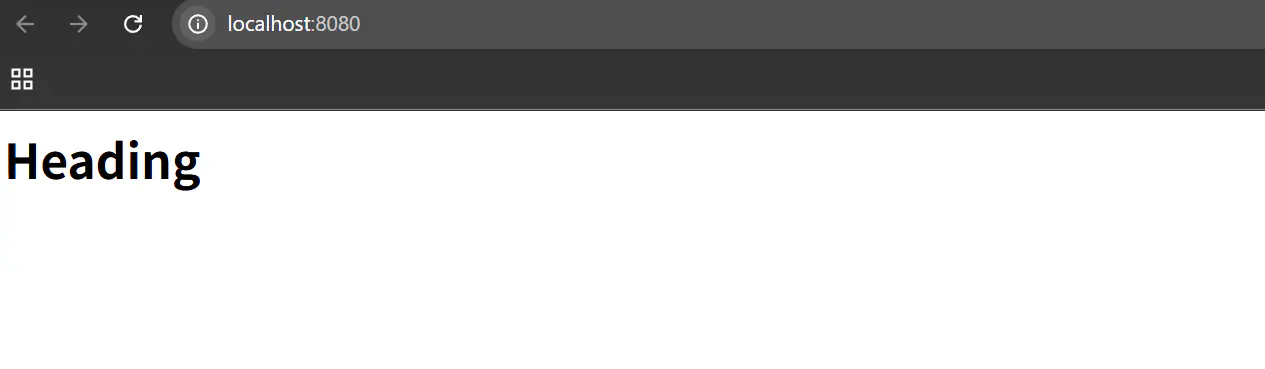 Headingが表示されている