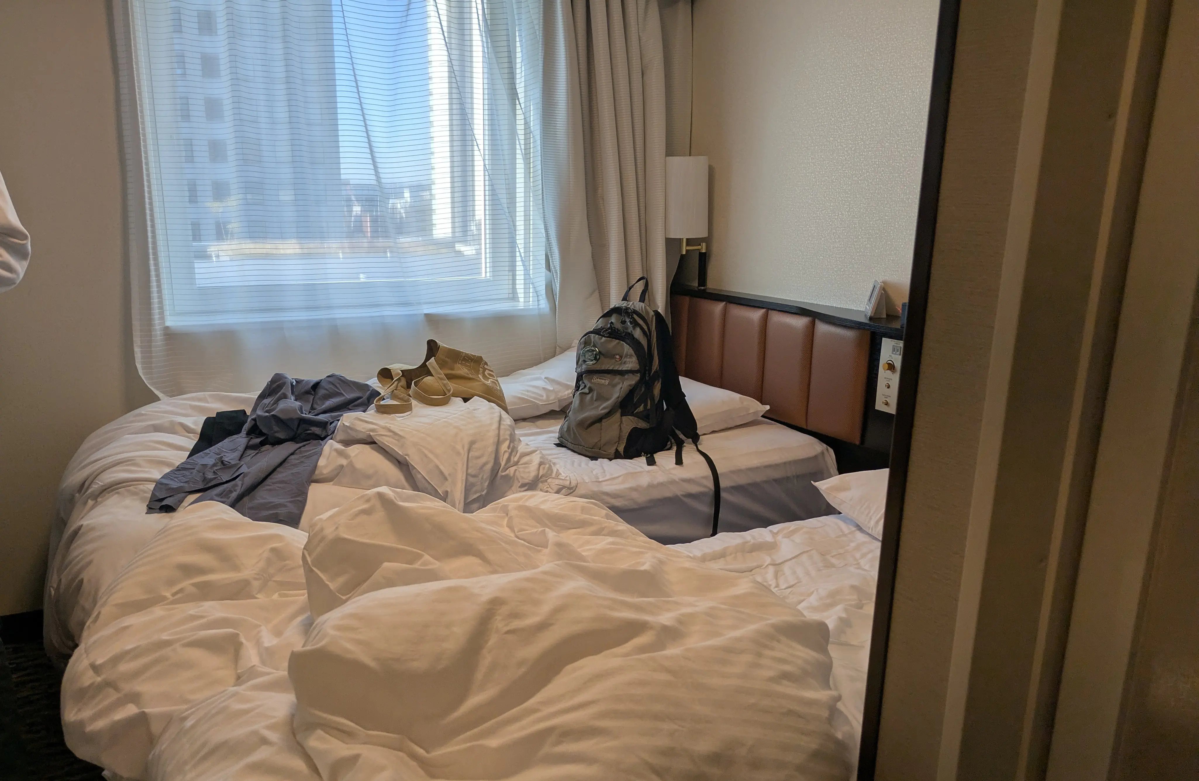 宿泊した部屋の写真